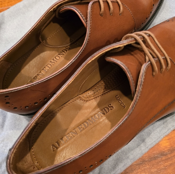 Allen Edmonds Luca Derby Wingtip Leather Men's Size 9.5D - Picture 4 of 10